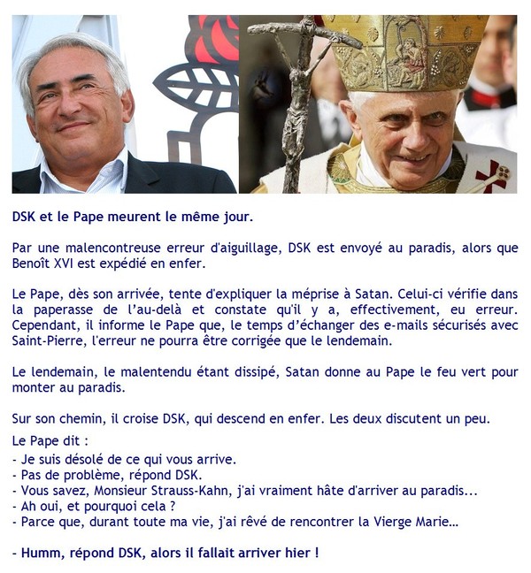 DSK & le Pape...